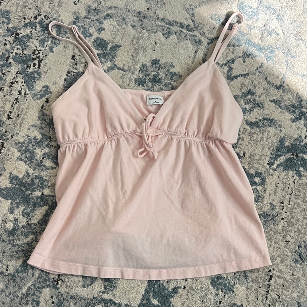 Artizia Sunday Best Pink Tank Top